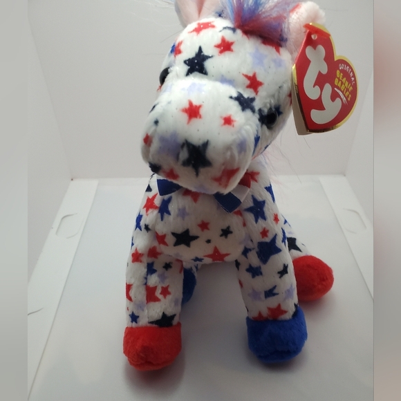 TY Beanie Baby - LEFTY 2004 the Donkey - Picture 1 of 7